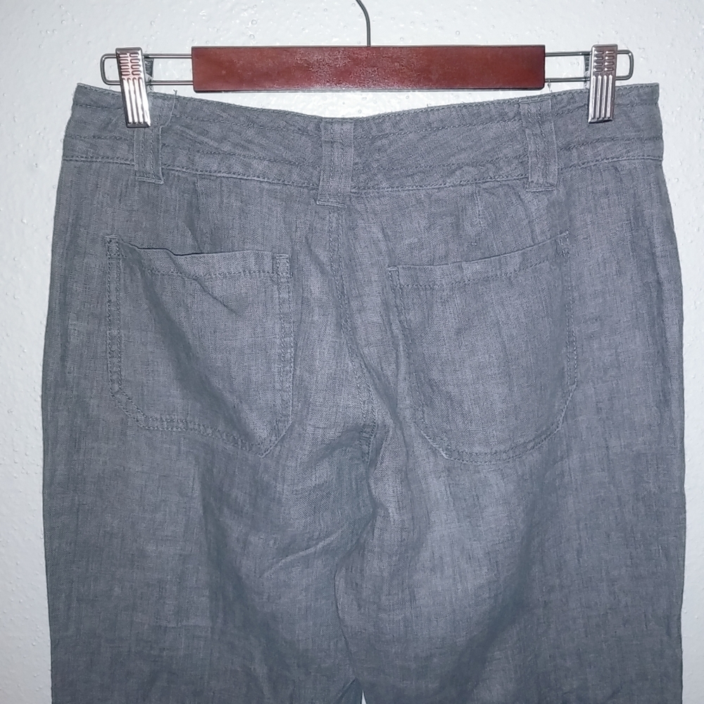 CAbi 6 30x32 Linen Casual Dress Pants in Gray - Picture 6 of 10